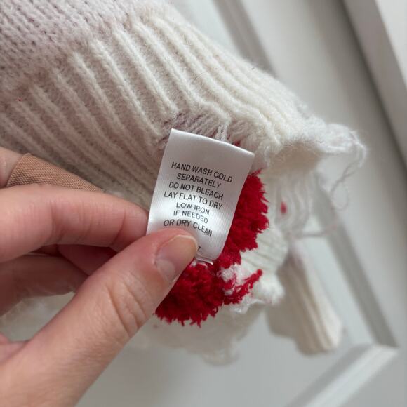 Altard State Women’s Cherry Novelty Print V Neck Sweater Size M Cozy - Picture 10 of 14